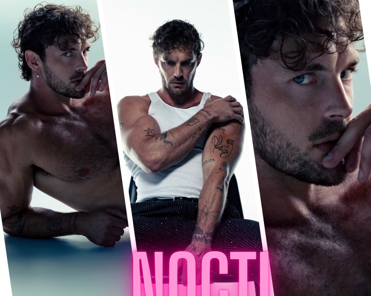 Three-view NOCTI editorial portrait of an adult male model for a Los Angeles and Orange County travel-recovery guide