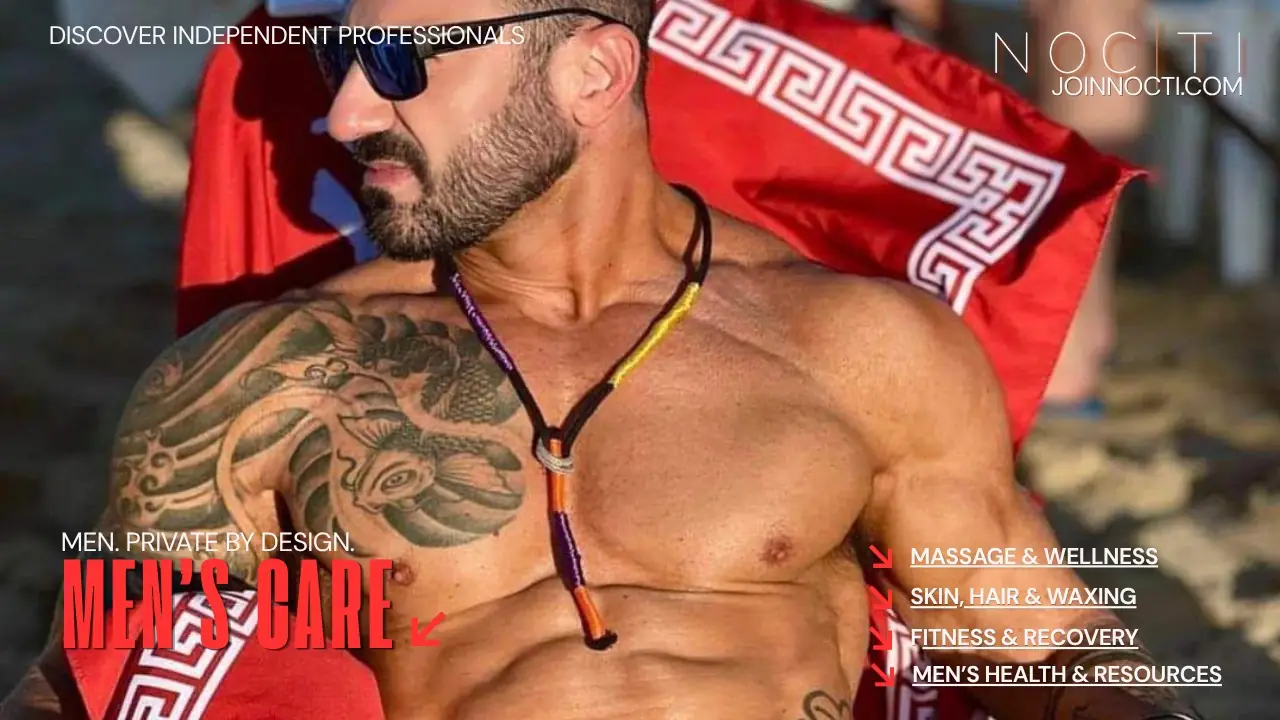 NOCTI fitness banner featuring an adult male athlete outdoors