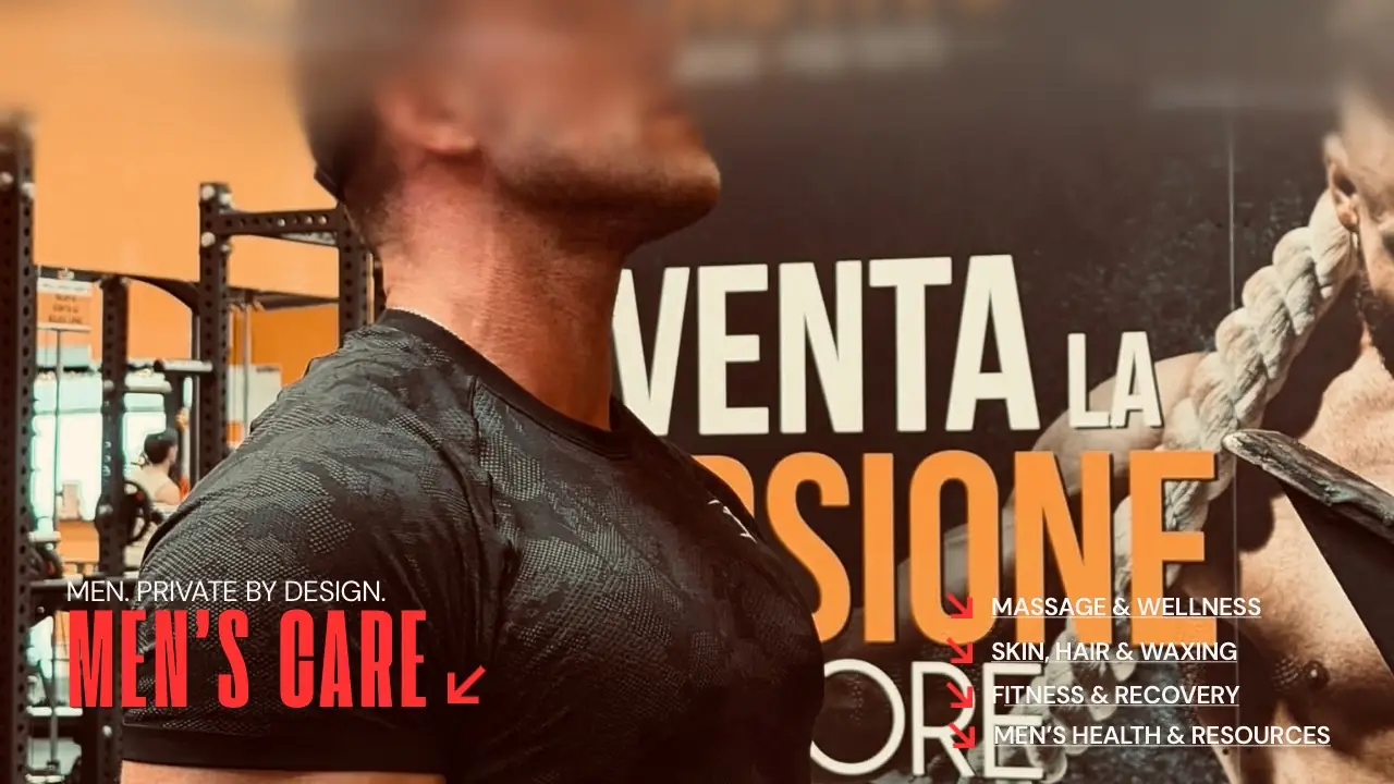NOCTI fitness banner showing an adult man inside a gym