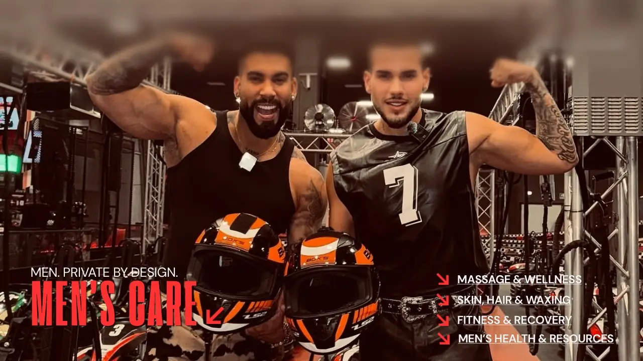 NOCTI fitness banner showing two adult male athletes at an indoor sports venue